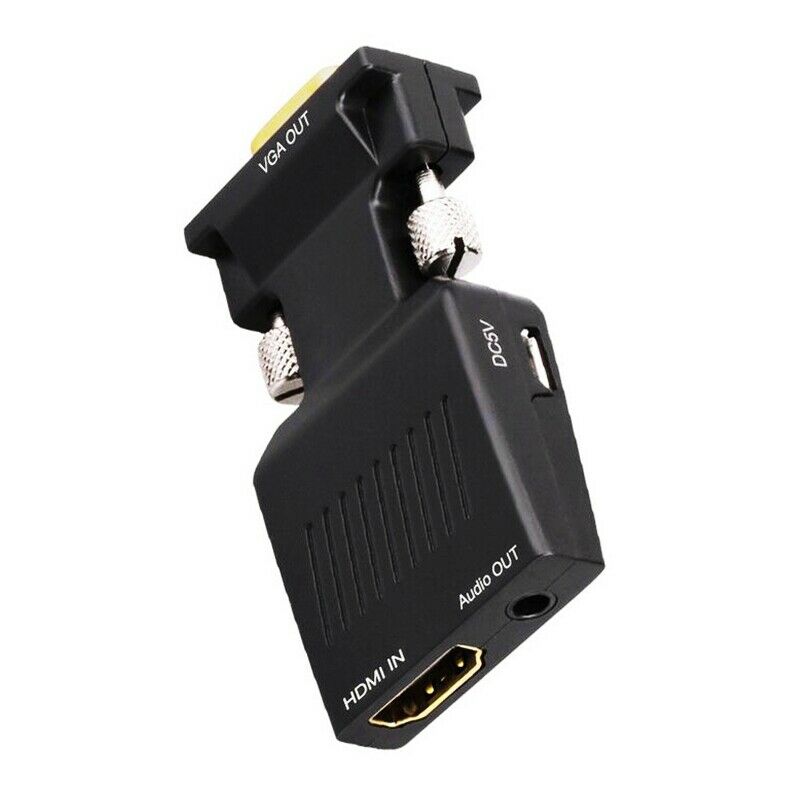 HDMI Female to VGA Male Converter with Audio Adapter SUpport 1080P Signal O Q8Y3