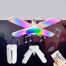 E27 LED Workshop Light Bulb RGB Bluetooth Speaker Remote Control 50W Office