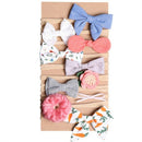 Baby Print Knotted Bow Hair Band 10 Pieces / Set of Children'S Hair Accesso