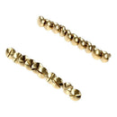 10x Arc Solid Brass Button Stud Screw Nail Screw back Leather Rivet Belt 6m