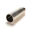 3P XLR Plug Male to RCA Female Adapter Metal Connector Microphone Amplifier JR