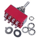 3pcs Toggle switch MTS-403 4PDT ON-OFF-ON 3 Files 12 Feet 6A 125VAC 2A 250V N1D3