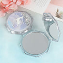 Mini Makeup Mirror Drift Sand Portable Cosmetic Folding Compact Pocket JC3C