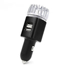 JO-6291 Car Air Purifier Ionizer USB Charger Deodorizer Oxygen Bar (Black) A