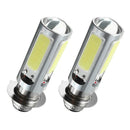 2x H6 P15D-25-1 COB 20W LED Bulb 6000K Super White Fog Lamp Headlights for