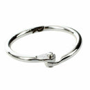 50 Pcs Staple Book Binder 30mm Outer Diameter Loose Leaf Ring Keychain P4F5