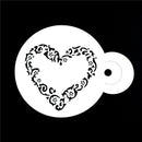 Novelty 3PCS/SET Heart Fondant Cake Stencil Cappuccino Cupcake Decorationd~ï¼ˆ