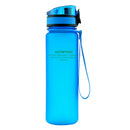 Sports Water Bottle Travel Bicycle Bottle Workout Yoga BPA Free Blue 500ML