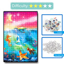 1000pcs DIY Moon Marine Life Puzzle Educational Learning Assembling Toys