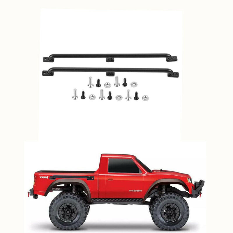 2 Pieces Metal RC Car Body Shell Handrail (L/R) for 1/10 RC Crawler Accessories