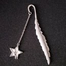 1XLuminous Night Flying man Bookmark Label Read Maker Feather Mark Stationery Bj
