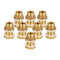 8pcs Brass Water Tank Connector Leak-proof Firm Connect DN15 Flush Port Kit