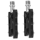 Road Mountain Bike Platform Pedals Flat Sealed Bearing 9/16 Inch Black