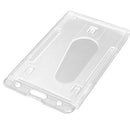 Hard Plastic Case For ID Credit Card Case Badge Holder Double Side Card Co JNE