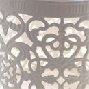 1Pcs White Hollow Holder Candlestick Tealight Hanging Lantern Bird Cage Vin W5H3