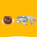 12PCS CUTTERS ROUND Plain in Graduated Sizes for Pastry Cookie Cake Mousse etc