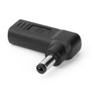 90 Degree USB3.1 USB-C Type-C Female to 5.5 x 2.1mm DC Male Plug Adapter 18V-20V