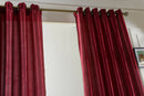 100x250cm Door Window Curtain Drape Panel Sheer Valance Divider Wine Red