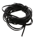 Black 5m Flat Leather Cord For Beading Jewelry Making DIY Craft String 3mm