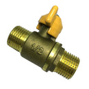 4 Pionts Brass Ball Valve Double Male Thread Connector Brass