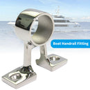Right end fixed 90 degree 316 stainless steel marine double leg bracket 25mm