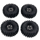4x RC 1:10 Off-road Car Rubber Tyre&Plastic Wheel Rims for RC4WD D90 D110