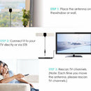 25miles Indoor TV VHF UHF FM 4K 1080P HDTV HD DVB-T2 ATSC HD Thin TV Antenn Nw