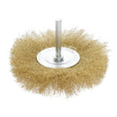 2Pcs Wire Flat Brush, Coarse Crimped with 1/4-Inch Shank Excellent for