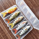 1set 5PCS Bionic Swimming Lure Artificial Bait Suitable For all of fish M9F5