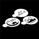 3pcs/set Mosque Eid Mubarak Ramadan Design Coffee Stencils Cake Template Tool â„–[