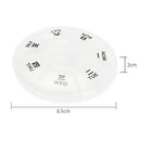 Weekly mini round 7 grids portable plastic medicine box travel storage box