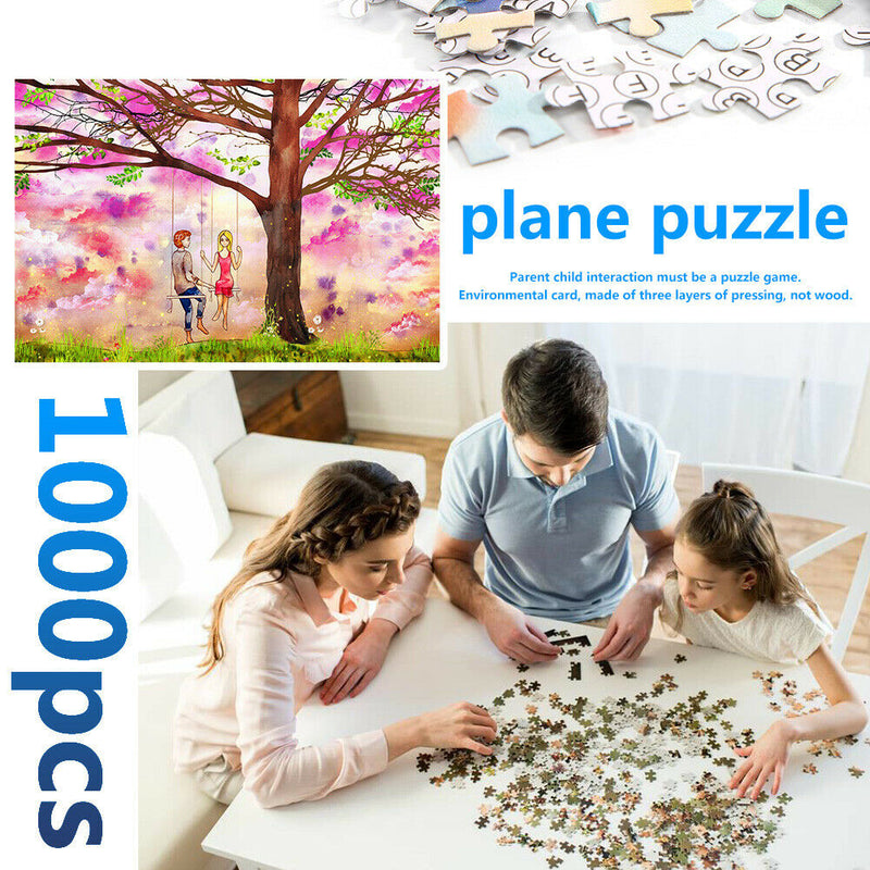 Swing Lovers Paper Puzzles 1000pcs Adults Kids Jigsaw Picture Assemble Toys