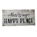 Shabby Chic "this Is My HAPPY PLACE" Wooden Sign