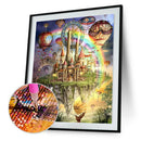 5D DIY Rainbow Castle Full Drill Diamond Painting Embroid Cross Stitch Kit