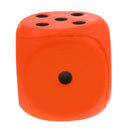 Sponge Dice Foam Dot Dice Children Playing Dice for Math Teaching Orange