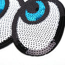 cartoon eyes Embroidered Cloth Iron On Patch Sew Motif Applique badge Sequin ES