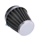 60mm 2 Layer Cold Air Intake Filter Cleaner Turbo Motorcycle Replacement Parts