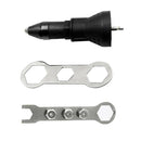 Black Cordless Blind Rivet Drill& Rivet Insert Nut Drill Adapter Kit Durable