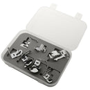 7Pcs Sewing Hemmer Foot Domestic Cloth Strip Rolled Hem Presser Foot Set