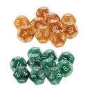 1cm Gem Polyhedral 12-Sided Dice Game D12 for D&D Dice TRPG Cup Game 20pcs