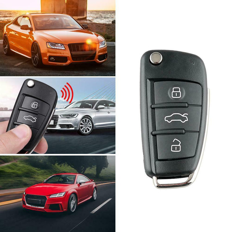 Car Remote Key Shell 3 Button Flip Folding Key Case Blank for Audi A3 A4 A6 A