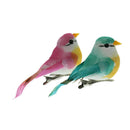 4pcs Artificial Bird Feather Foam Simulation Bird Home Decoration