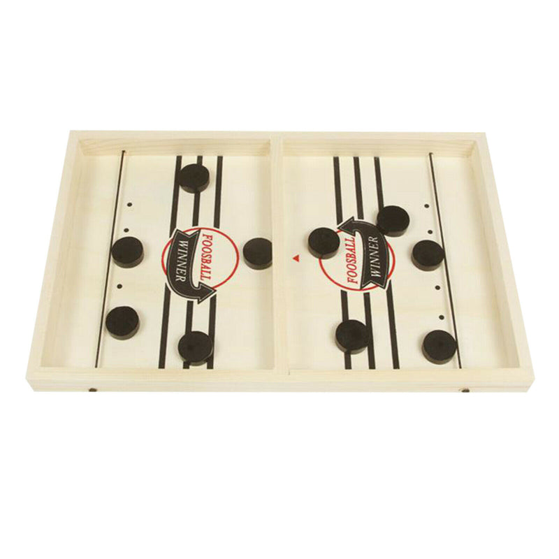 Sling Puck Game Tabletop Sling-shot Foosball Winner Hockey Board Small
