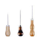 3pcs Wooden Handle Awl Leather Craft