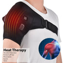 Electric Heat Therapy Adjustable Shoulder Brace Back Support Belt Dislocate