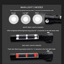 Solar Flashlight Multi-Function Flashlight Rechargeable Flashlight Car Emer