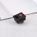 Power cord inlet socket receptacle with ON-OFF red light rocker switch 250V1 FT