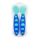 Sealive 1 set Training Baby Fork and Spoon Set Children's Feeding Spoon and T4P7