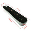 USB Power Socket European Plug  3-Port USB Charger 3 M Universal Cabl Hn
