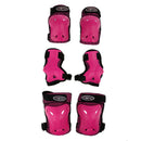 Skateboards Youth Protective Pad set with Elbow Knee Wrist Guard Pad XS Pink